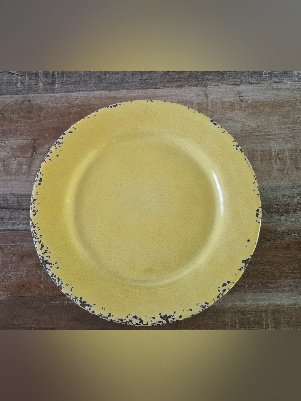 Il Mulino New York Melamine Yellow Rustic Salad Plates - Set of 4/2 sets availab